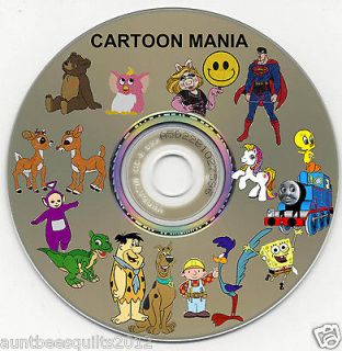 Embroidery Machine Cartoon Design CD PES Format to use with Brother