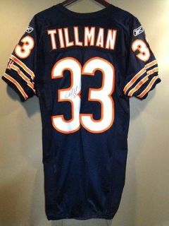  Charles Tillman Autographed Chicago Bears Game Used/Worn Home Jersey