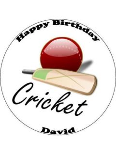 Cricket 7.5 cake topper printed on Icing