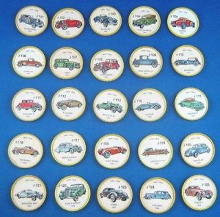 Vintage Jell O Picture Wheel Collectable Coins Autos Numbers 101 125