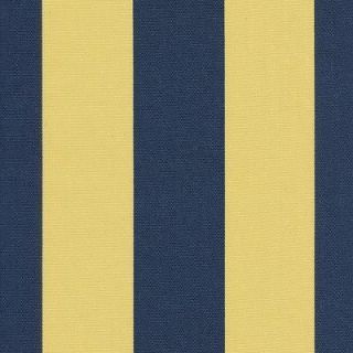   S60 Navy Blue & Sun Yellow Awning Stripe Outdoor Fabric Famous Make