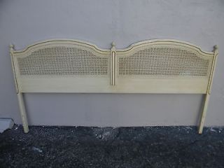 Newly listed FRENCH CANED PAINTED KING SIZE HEADBOARD BY HENRY LINK 