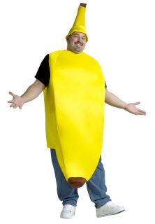 Adult Big Banana Costume Halloween One Sz