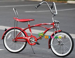   HERO 20 Boys Kids lowrider Banana Seat Beach Cruiser Bicycle RED bike