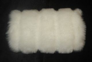 WHITE FAUX FUR HAND WARMER MUFF SET OF 6 (SIX) PERFECT FOR BRIDAL 