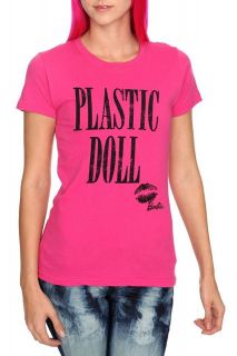 Barbie Plastic Doll Pink Girls T Shirt