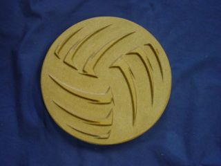   VOLLEYBALL VOLLEY BALL CONCRETE PLASTER STEPPING STONE MOLD 1193