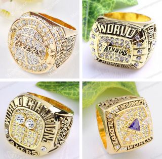 NBA Los Angeles Lakers Kobe Championship Replica Mens Ring 00 01 02 