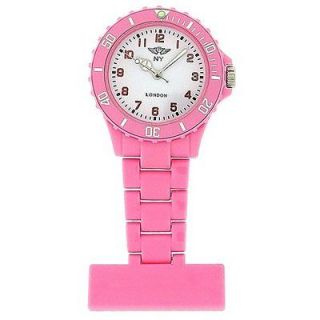   London Plastic Pink Nurses Fob Watch PI 4010 Christmas Gift For Her
