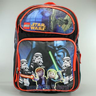 LEGO Star Wars 16 Backpack   Luke Darth Vader Boys School Book Bag 