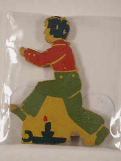 Old Plywood Nursery Rhyme Board Game Pieces, 2 Jack Candle Jumping 