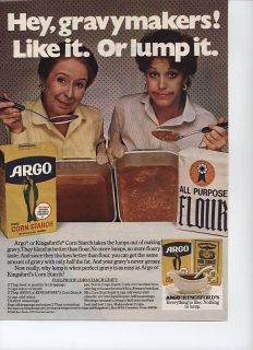 Argo & Kingsfords Corn Starch 1983 Magazine Ad