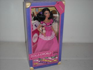 NEW BARBIE DOTW DOLL MEXICO DOLLS OF THE WORLD BARBIE COLLECTOR PINK 