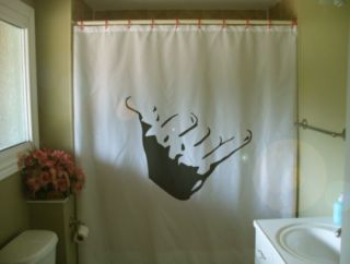 Shower Curtain hang loose hand signal cool rock surf