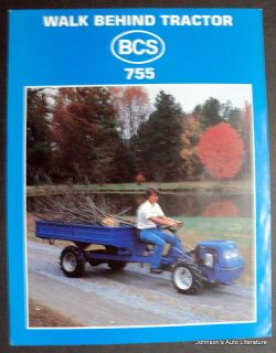 BCS c 1975 1980 755 Walk Behind Tractor Brochure