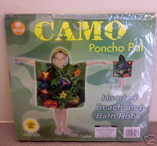 Childs Poncho Pal Beach Towel/Robe CAMO