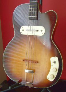 KAY PRO HOWLIN WOLF THIN TWIN BASS GUITAR VINTAGE 50S