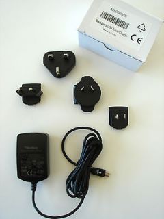 BlackBerry Mini USB Travel Charger w/ International Adapter Clips ASY 