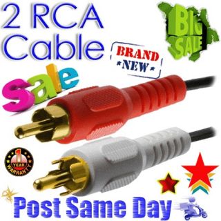   RCA Male Phono to Phono Audio Sound Cable Lead 1M 1.5M 1.8M 2M 3M 5M