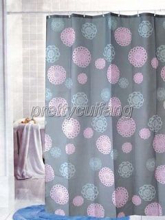   Shabby Chic Chiffon Picture Bathroom Fabric Shower Curtain ps097