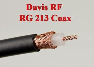NEW 75 FEET DAVIS RG 213 MIL SPEC COAX CABLE RG 8 TYPE