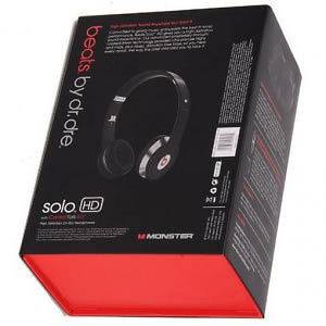 Monster Beats by Dr Dre Solo HD Headphones Black New
