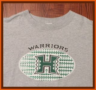 University Of Hawaii Warriors Authentic School Emblem Gray Medium NCAA 
