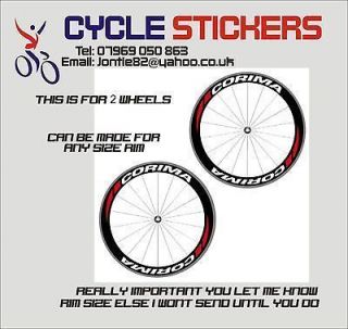 corima wheels stickers bike decals wheel graphics