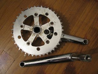 Profile Racing Cranks Spindle and Chainring 180 Old BMX Chrome