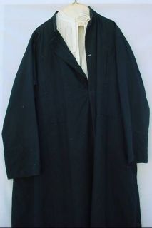 Estate Anglican Bishop Cassock Vestment Black with Embroidered Alb