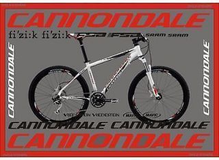 Cannondale bike Vinyl Decal  mountain bike