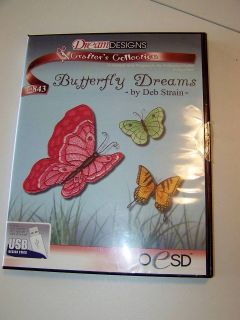 BERNINA Software BUTTERFLY DREAMS Embroidery Set USB Stick #843