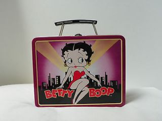 Betty Boop metal lunchbox, (Nights) locking tin with handle 