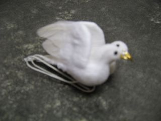 White Doves Dove Artificial Bird Wedding Cake Favour
