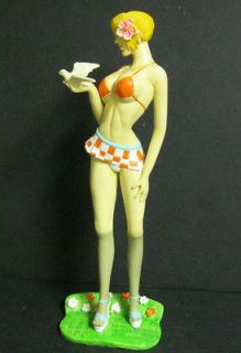Sexy Girl with Bird in Hand 12 Resin Art Statue #561