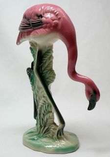 Pink Flamingo Bird Decorative Ceramic Figurine