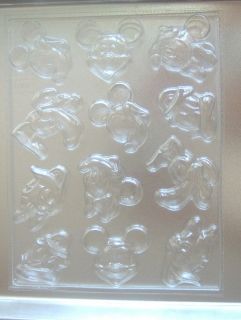 MICKEY MOUSE MINNIE DONALD BITE SIZE CANDY MOLD MOLDS