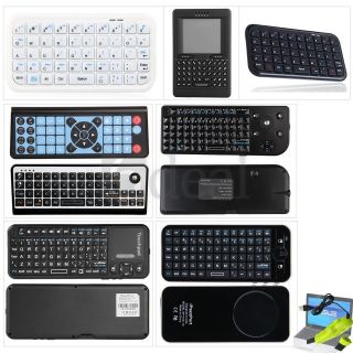   Wireless + Bluetooth Mini Keyboard Trackball Touchpad Mouse USB for PC