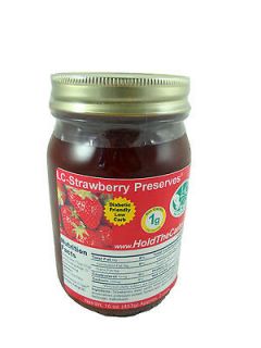 Strawberry Fruit Preserves, jam, jelly   No Sugar Added Diabetic 