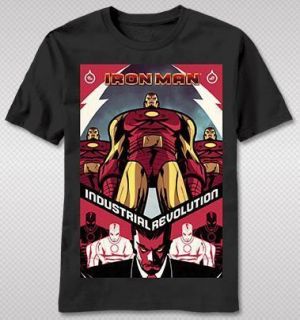 NEW Iron Man Tony Stark Industries Classic Look Marvel Hero Avengers T 