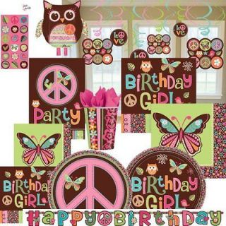   Peace Ultimate Birthday Girl Party Supplies U Pick Decor Balloons