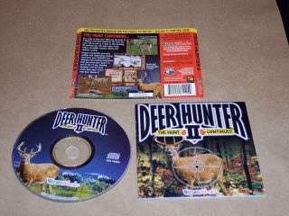 Deer Hunter II 2 The Hunt Continues! PC CD buck animal hunting gun 