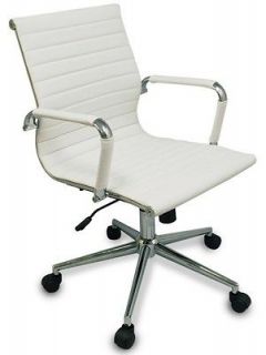   Modern Ribbed Office Chair   Great for Conference Room Tables & Desks