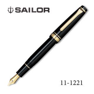   Black F nib Professional Gear Slim Gold SAPPORO 14k fountain pen