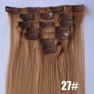   colors clip in fashion women synthetic hair extension Free p&P new