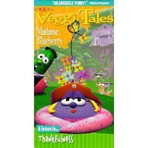 Veggie Tales Madame Blueberry VHS Tape A Lesson in Thankfullness 