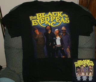 Black Eyed Peas Concert T Shirt Black Medium