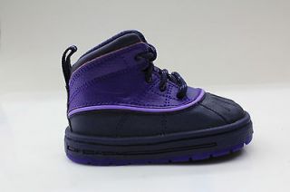 Nike ACG Woodside 2 Tone Purple Waterproof Toddlers Winter Boots 