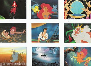 Disneys Little Mermaid COMPLETE 127 CARD SET Weekly Special Sale