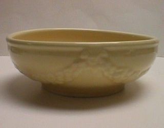 Shawnee Pottery Peach Embossed Flower Bowl